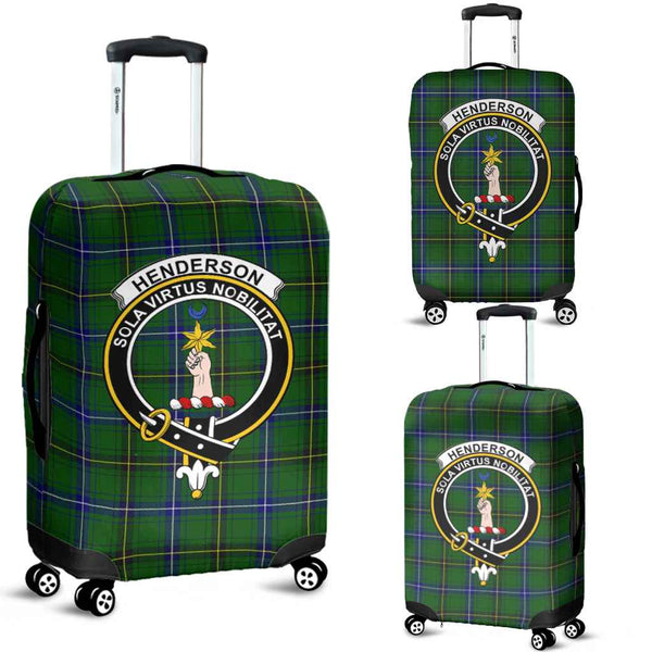 Scottish Henderson Clan Crest Tartan Luggage Cover Tartan Plaid 1