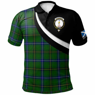 Scottish Henderson Clan Crest Tartan Polo Shirt - Scotland Forever Style Front Side Tartan Plaid