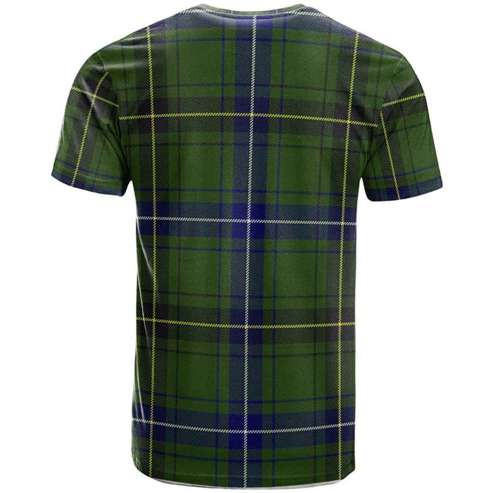 Scottish Henderson Clan Crest Tartan T-Shirt Back Side Tartan Plaid
