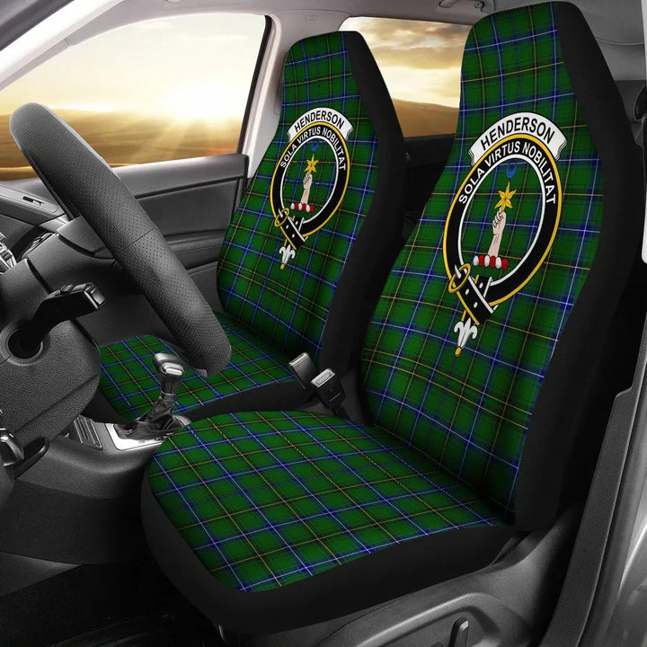 Scottish Henderson Modern Clan Crest Tartan Car Seat Covers 2