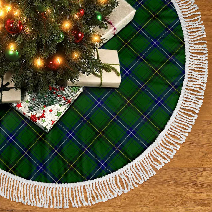 Scottish Henderson Modern Clan Tartan Christmas Tree Skirt Tassels 2 Tartan Plaid