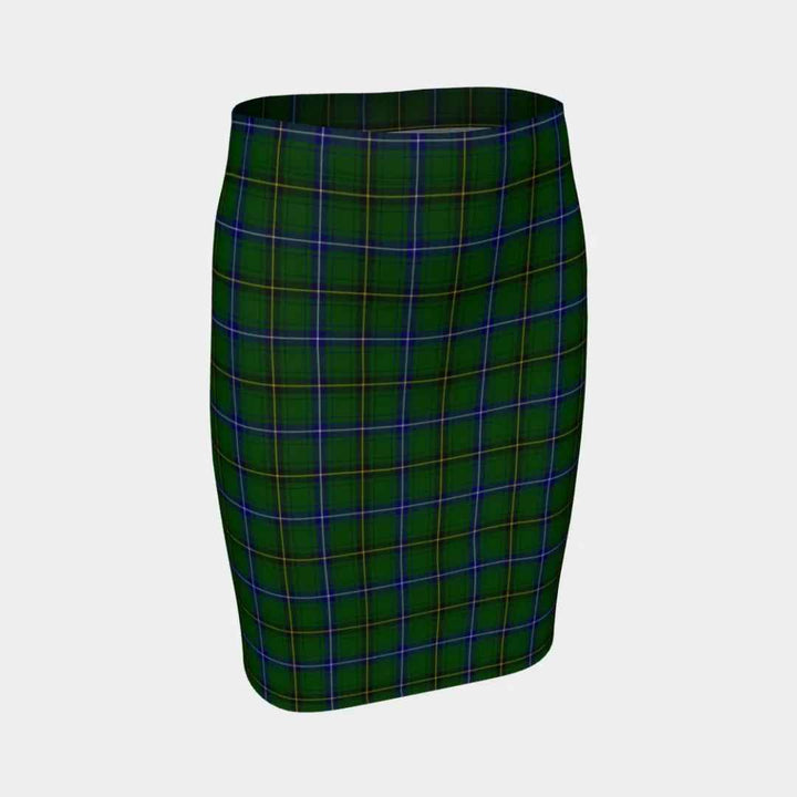 Scottish Henderson Modern Clan Tartan Fitted Skirt Tartan Plaid 1