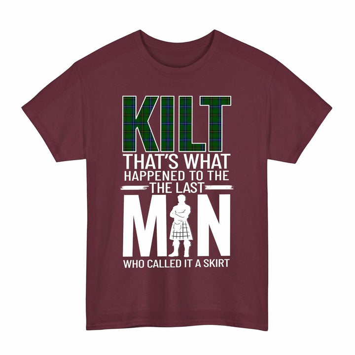 Scottish Henderson Modern Clan Tartan Funny Scotland Kilt T-Shirt Tartan Plaid Maroon Color