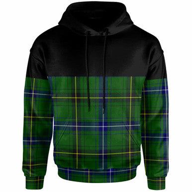 Scottish Henderson Modern Clan Tartan Hoodie - Horizontal Style Front Side Tartan Plaid