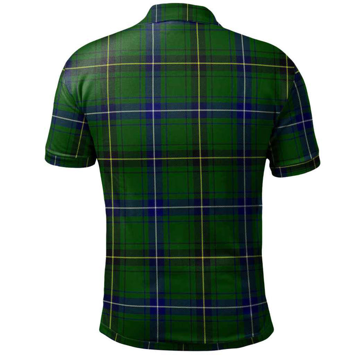 Scottish Henderson Modern Clan Tartan Polo Shirt Back Side Tartan Plaid