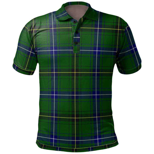 Scottish Henderson Modern Clan Tartan Polo Shirt Front Side Tartan Plaid