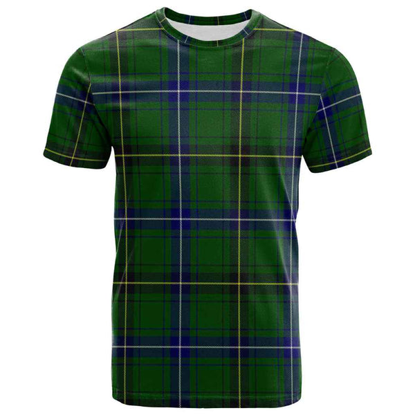 Scottish Henderson Modern Clan Tartan T-Shirt Front Side Tartan Plaid