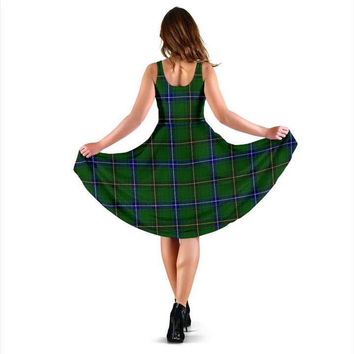 Scottish Henderson Modern Clan Tartan Women Midi Dress