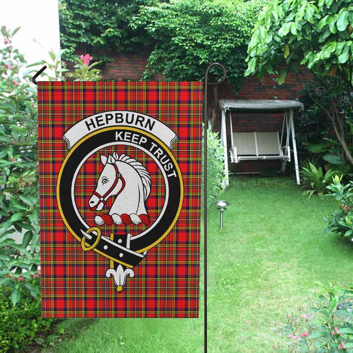 Scottish Hepburn Clan Crest Tartan Garden Flag Tartan Plaid 2