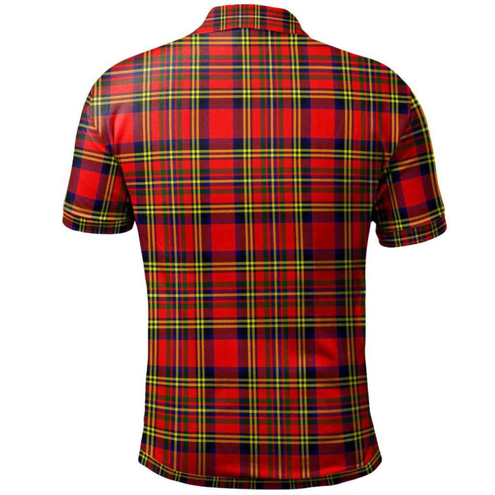 Scottish Hepburn Clan Tartan Polo Shirt Back Side Tartan Plaid