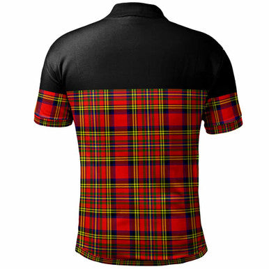 Scottish Hepburn Clan Tartan Polo Shirt - Horizontal Style Back Side Tartan Plaid