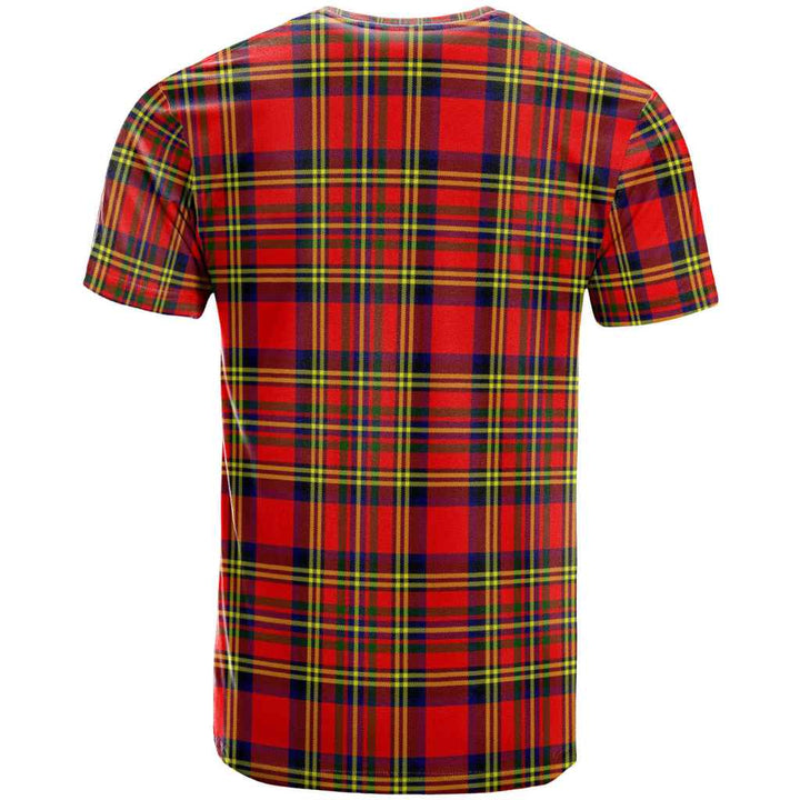 Scottish Hepburn Clan Tartan T-Shirt Back Side Tartan Plaid