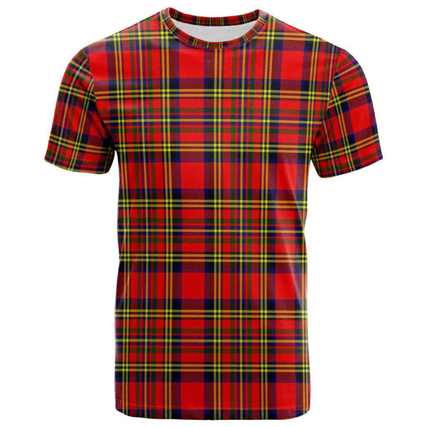 Scottish Hepburn Clan Tartan T-Shirt Front Side Tartan Plaid