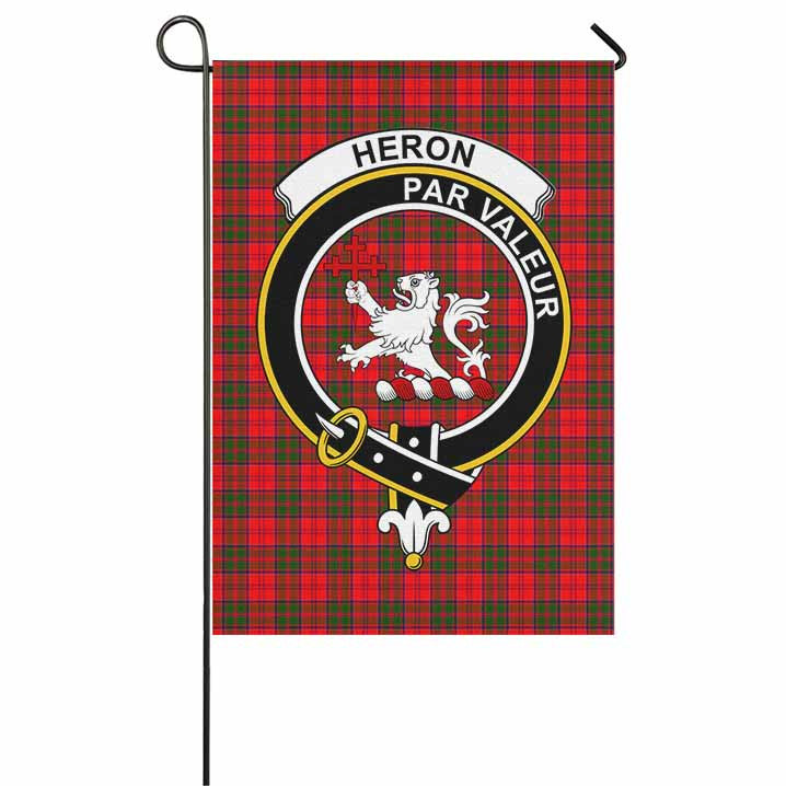 Scottish Heron Clan Crest Tartan Garden Flag Tartan Plaid 1
