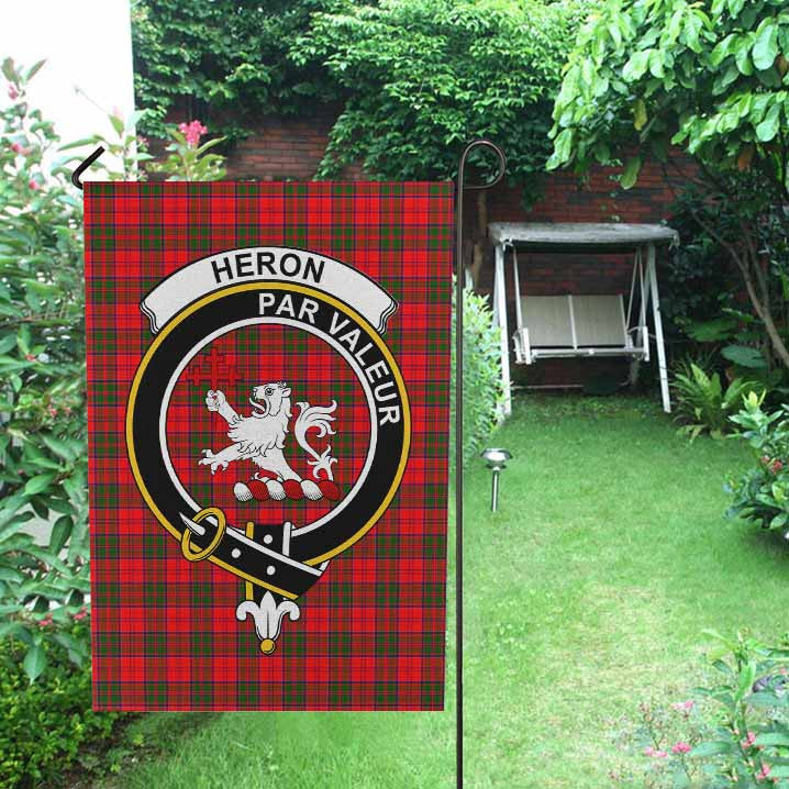Scottish Heron Clan Crest Tartan Garden Flag Tartan Plaid 2