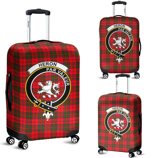 Scottish Heron Clan Crest Tartan Luggage Cover Tartan Plaid 1