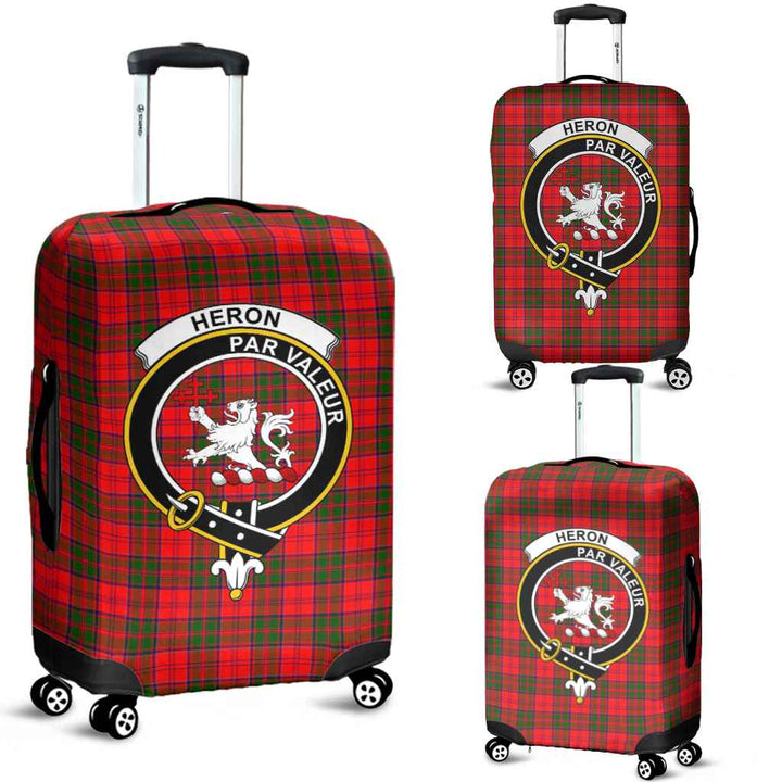 Scottish Heron Clan Crest Tartan Luggage Cover Tartan Plaid 1