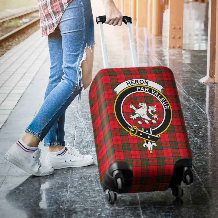 Scottish Heron Clan Crest Tartan Luggage Cover Tartan Plaid 3
