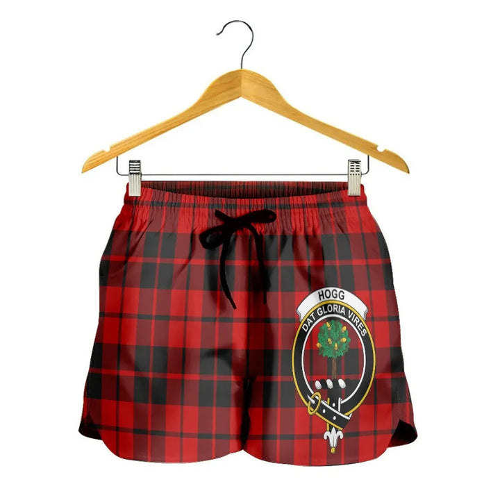 Scottish Hogg Clan Crest Tartan Women Shorts