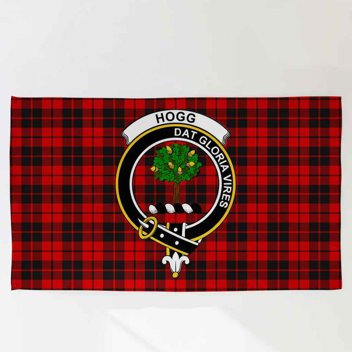 Scottish Hogg (or Hog) Clan Crest Tartan Flag Parade Tartan Plaid 3