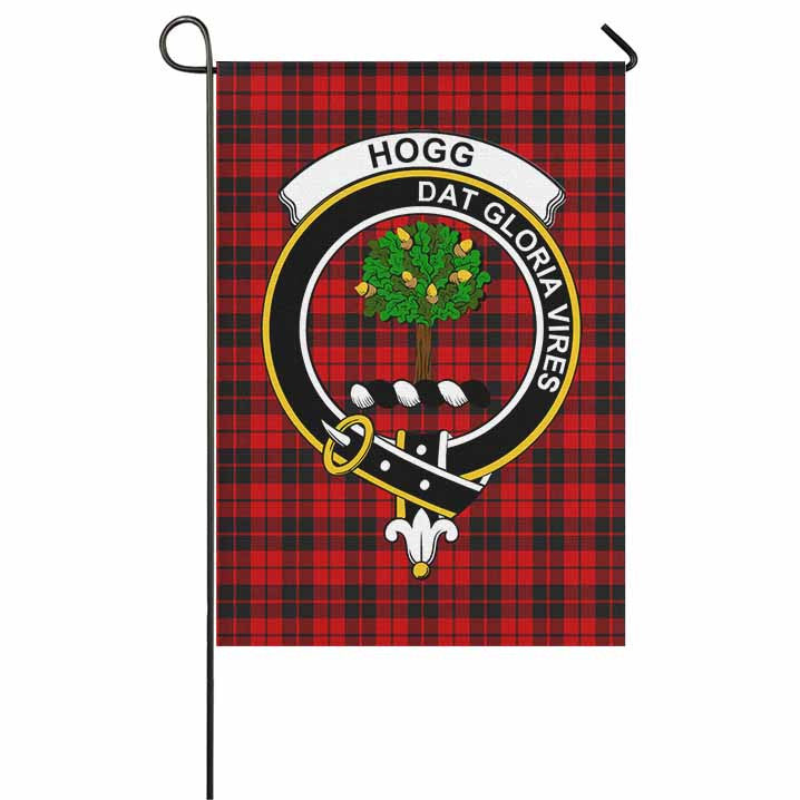 Scottish Hogg (or Hog) Clan Crest Tartan Garden Flag Tartan Plaid 1