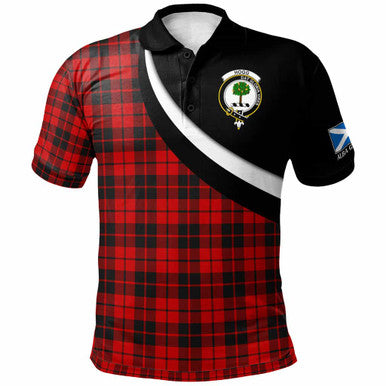 Scottish Hogg (or Hog) Clan Crest Tartan Polo Shirt - Scotland Forever Style Front Side Tartan Plaid