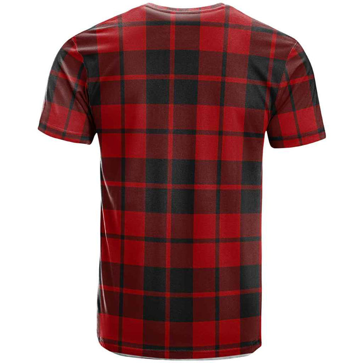 Scottish Hogg (or Hog) Clan Crest Tartan T-Shirt Back Side Tartan Plaid
