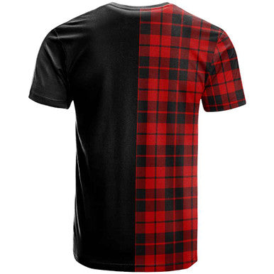 Scottish Hogg (or Hog) Clan Crest Tartan T-Shirt Half in Me Back Side Tartan Plaid