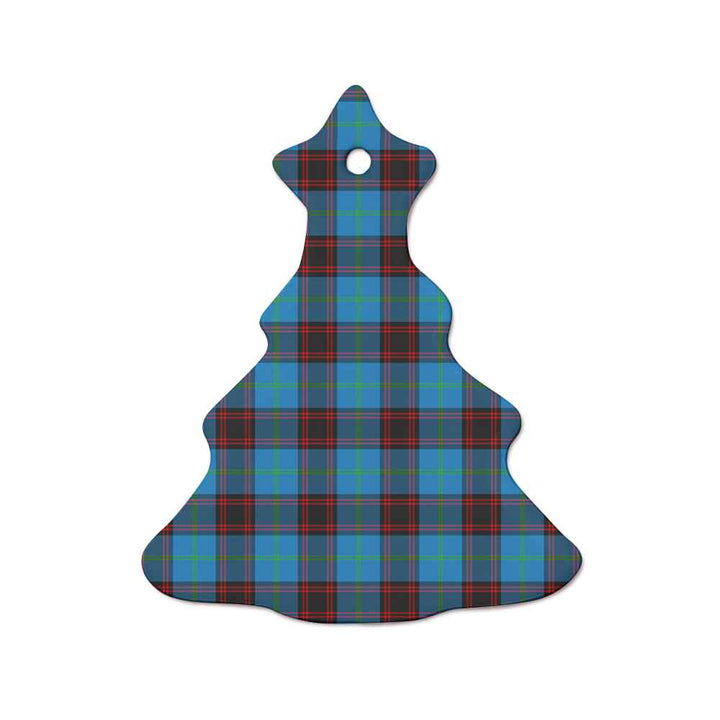 Scottish Home Ancient Clan Tartan Ceramic Ornament  Tree Shape Tartan Plaid