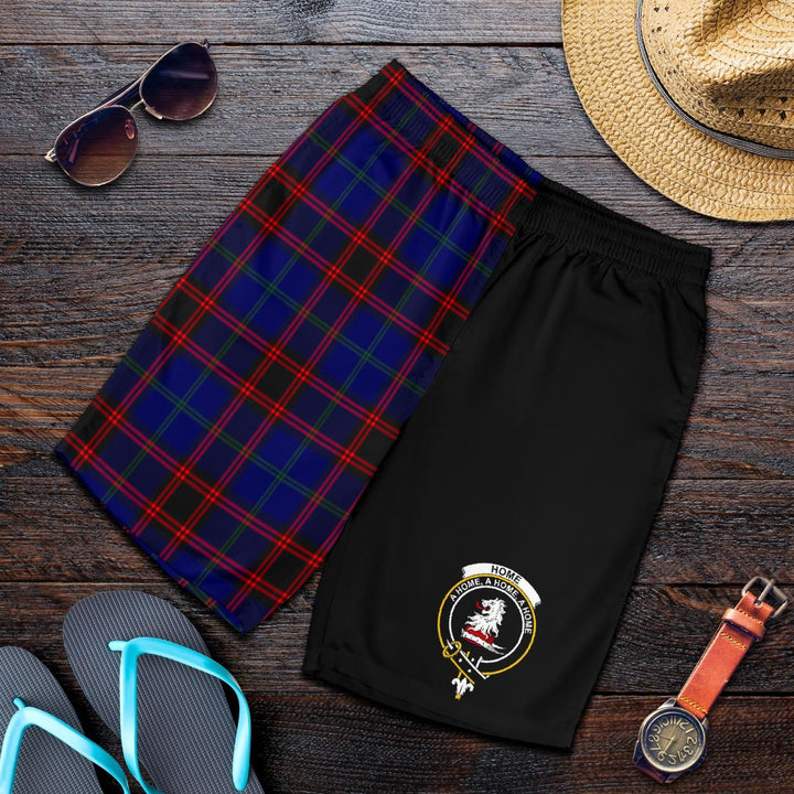 Scottish Home Clan Crest Tartan Half of Me Men's Shorts