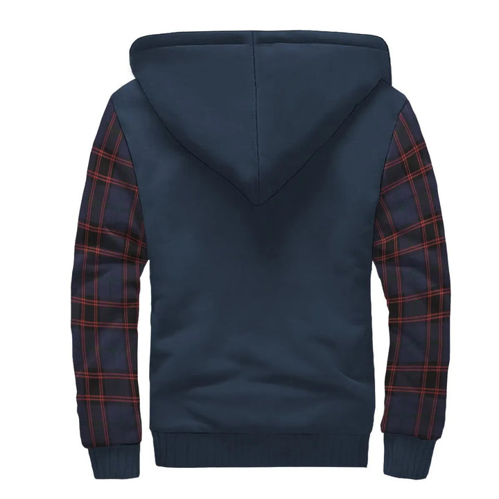 Scottish Home Clan Crest Tartan Plaid Sleeve Sherpa Hoodie