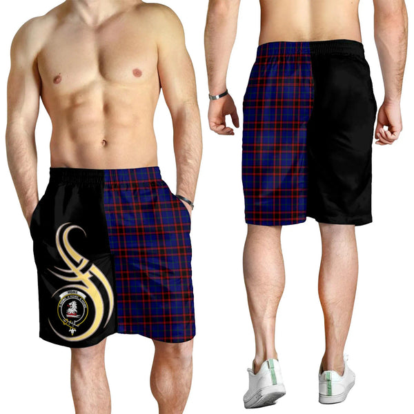 Scottish Home Modern Clan Crest Tartan Believe in Me Men's Shorts