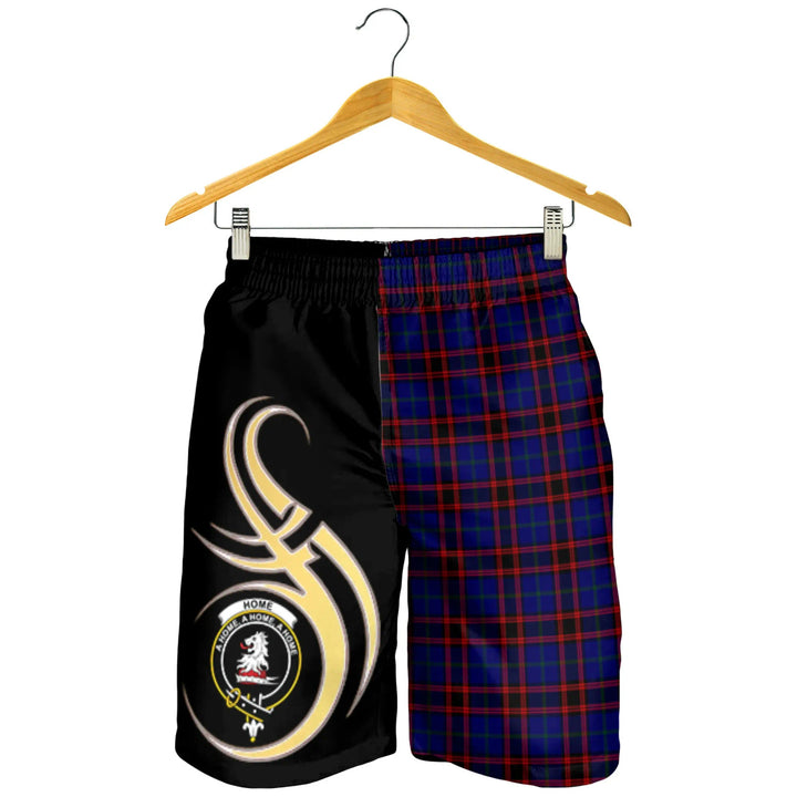 Scottish Home Modern Clan Crest Tartan Believe in Me Men's Shorts
