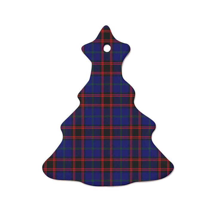 Scottish Home Modern Clan Tartan Ceramic Ornament  Tree Shape Tartan Plaid
