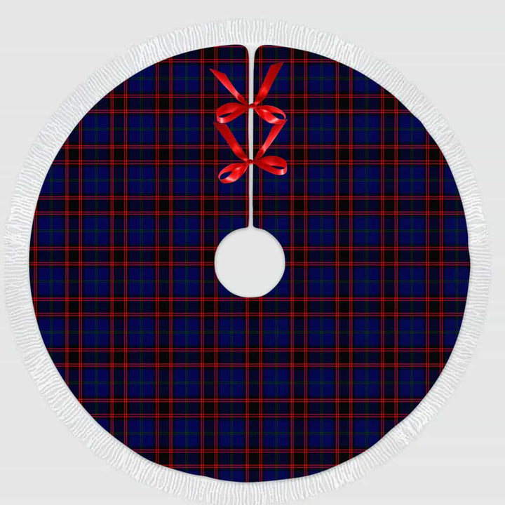 Scottish Home Modern Clan Tartan Christmas Tree Skirt Tassels 1 Tartan Plaid