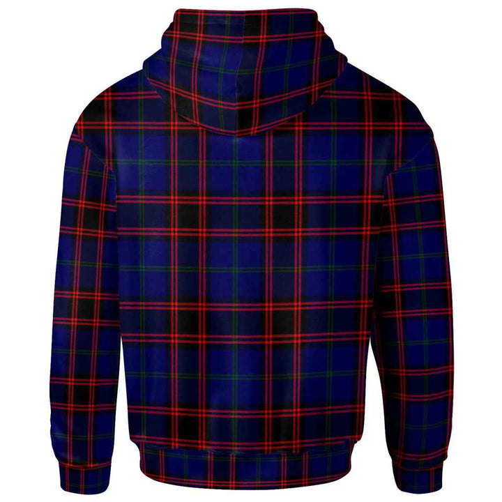 Scottish Home Modern Clan Tartan Hoodie Back Side Tartan Plaid
