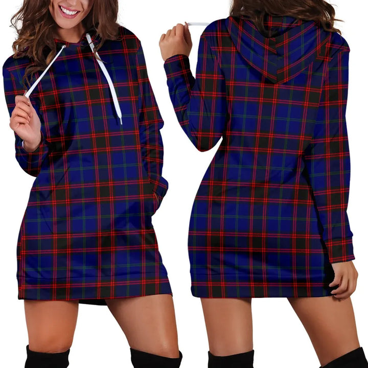 Scottish Home Modern Clan Tartan Hoodie Dress
