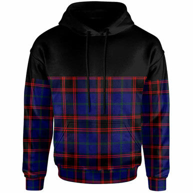 Scottish Home Modern Clan Tartan Hoodie - Horizontal Style Front Side Tartan Plaid