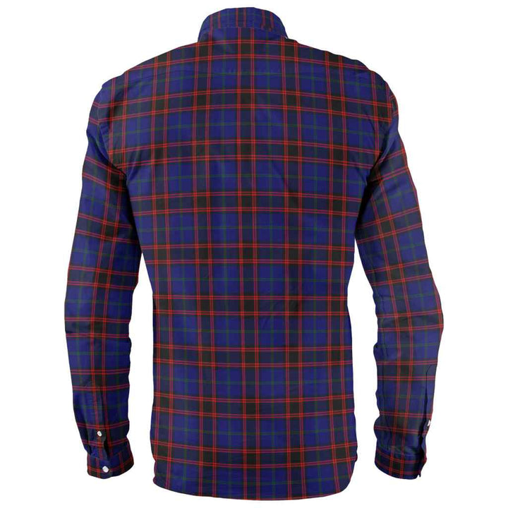 Scottish Home Modern Clan Tartan Long Sleeve Shirt Back Side Tartan Plaid