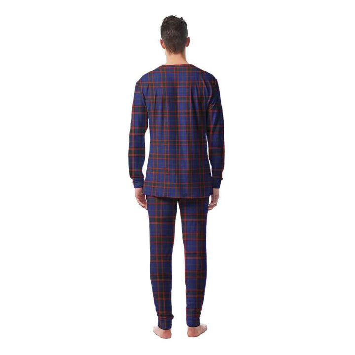 Scottish Home Modern Clan Tartan Pajama Set Men Back Side Tartan Plaid