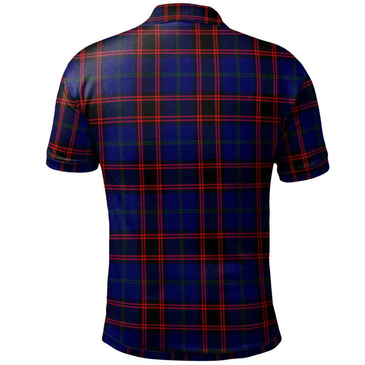 Scottish Home Modern Clan Tartan Polo Shirt Back Side Tartan Plaid