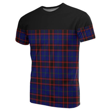 Scottish Home Modern Clan Tartan T-Shirt Horizontal Style Front Side Tartan Plaid