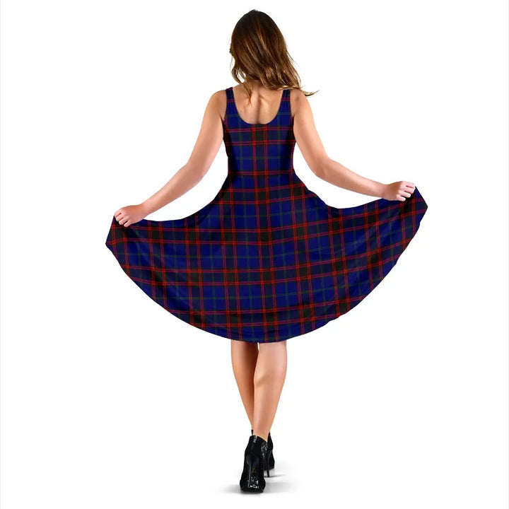 Scottish Home Modern Clan Tartan Women Midi Dress