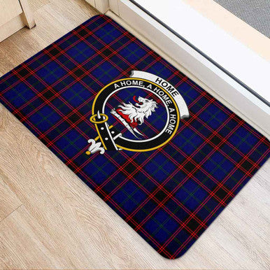 Scottish Home (or Hume) Clan Crest Tartan Door Mat Tartan Plaid 2