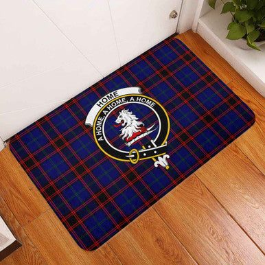 Scottish Home (or Hume) Clan Crest Tartan Door Mat Tartan Plaid 3