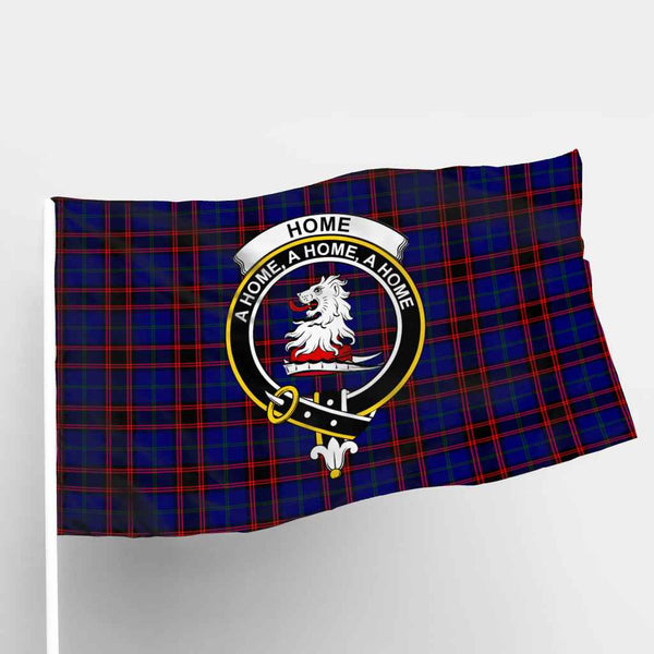 Scottish Home (or Hume) Clan Crest Tartan Flag Parade Tartan Plaid 1