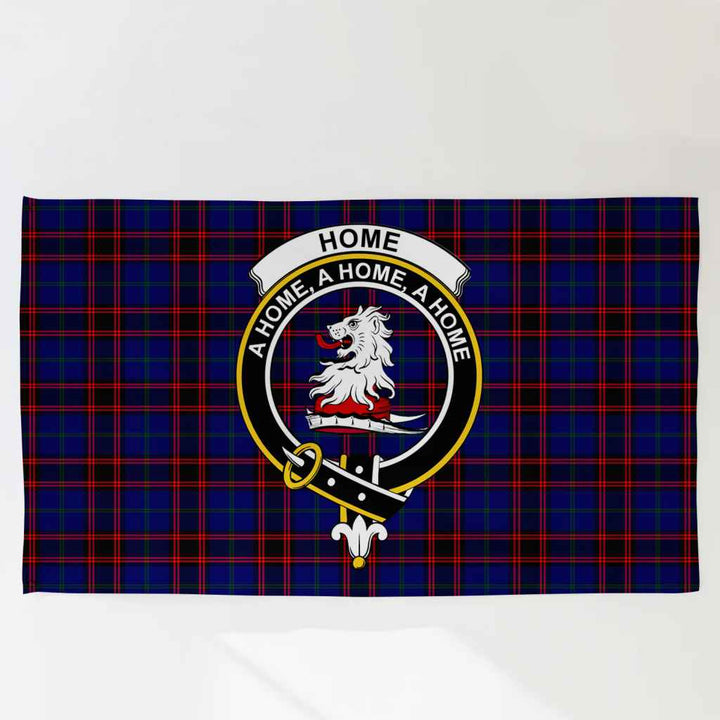 Scottish Home (or Hume) Clan Crest Tartan Flag Parade Tartan Plaid 3