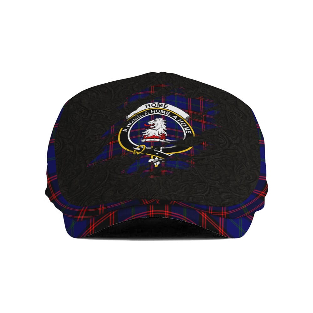 Scottish Home (or Hume) Clan Badge Tartan Flat Cap - Scratch Style ...