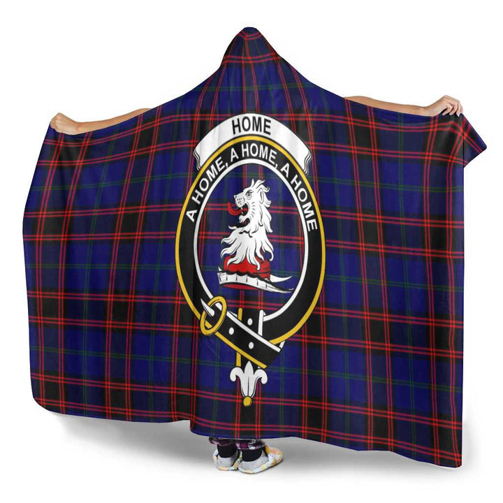 Scottish Home (or Hume) Clan Crest Tartan Hooded Blanket Tartan Plaid 3