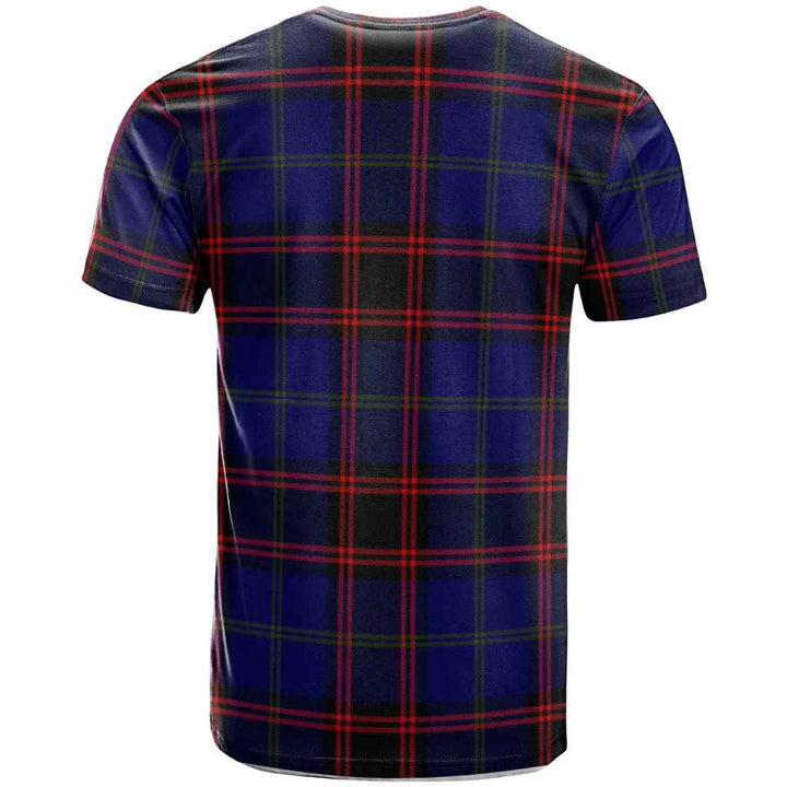 Scottish Home (or Hume) Clan Crest Tartan T-Shirt Back Side Tartan Plaid